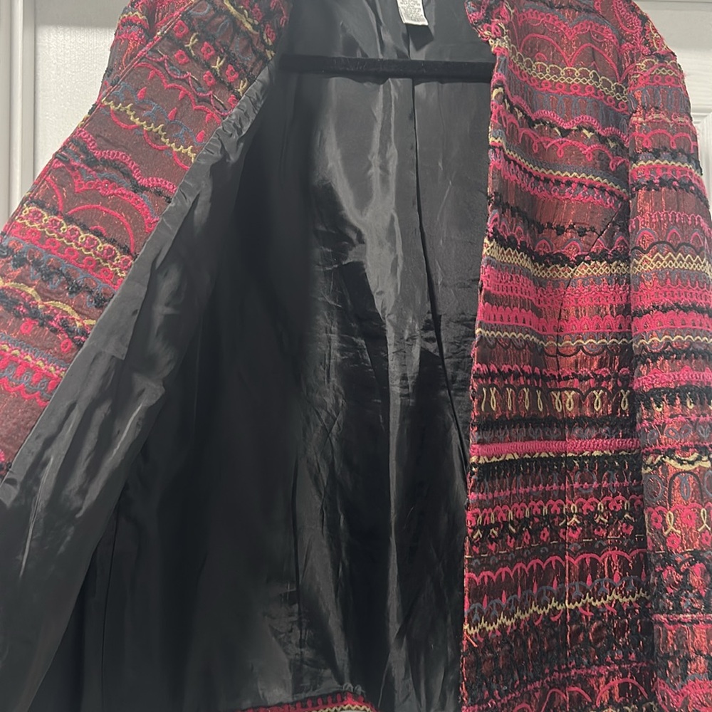 Chico's Multicolor Patterned Open Jacket - image 3